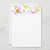 カスタマイズ可能なアートパーティの招待状 招待状 (裏面)