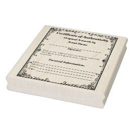 カスタマイズ可能なアートワーク認証プリントヴィンテージ ラバースタンプ