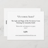 カスタマイズ可能なアート展示用カードラベル シーズンカード (正面/裏面)