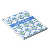 カスタマイズ可能なアールヌーボーパターンメモ帳またはジョッター ノートパッド (アングル)