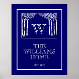 カスタマイズ可能なアールヌーボーファミリウォールプリント ポスター