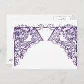 カスタマイズ可能なアールヌーボーレディ ポストカード (正面/裏面)