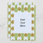 カスタマイズ可能なアールヌーボー織りパターン 招待状 (正面/裏面)