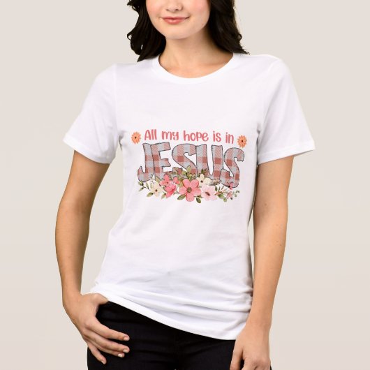 カスタマイズ可能なイエスのキリストTシャツ トライブレンドＴシャツ (正面)