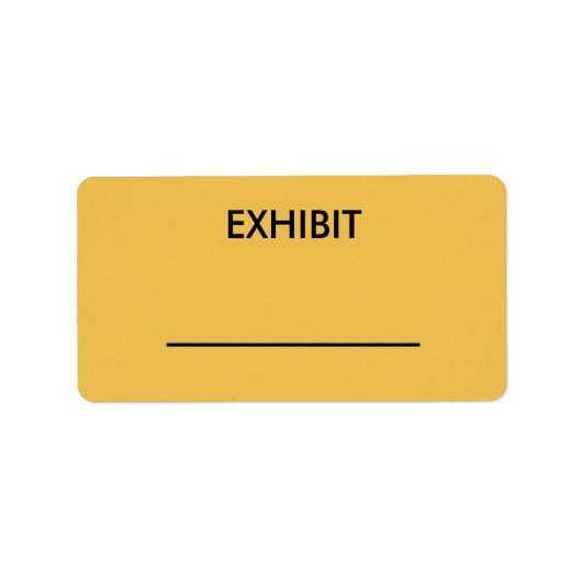 カスタマイズ可能なイエローコートレポーター展示シール ラベル (正面)