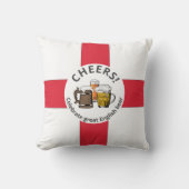 カスタマイズ可能なイギリス国旗のビール クッション (正面)