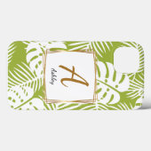 カスタマイズ可能なイニシャルグリーンフォンケース Case-Mate iPhoneケース (裏面 (横))