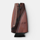 カスタマイズ可能なイニシャル付き解凍レザー ボトルクーラー (裏面)