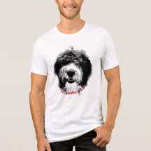 カスタマイズ可能なイニシャル入りシープドゥードル・トライ・ブレンドTシャツ