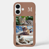 カスタマイズ可能なイニシャル入り猫の写真ギャラリー Case-Mate iPhoneケース (裏面)