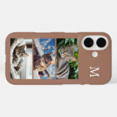 カスタマイズ可能なイニシャル入り猫の写真ギャラリー Case-Mate iPhoneケース (裏面 (横))