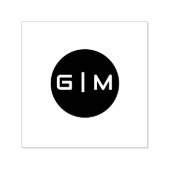 カスタマイズ可能なイニシャル名 セルフインキングスタンプ (デザイン)