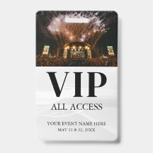 カスタマイズ可能なイベントVIPバッジ