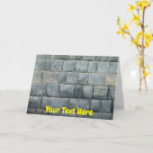 カスタマイズ可能なインカの壁（エクアドル） カード (黄色い花)