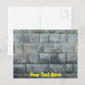 カスタマイズ可能なインカ壁 ポストカード (正面/裏面)