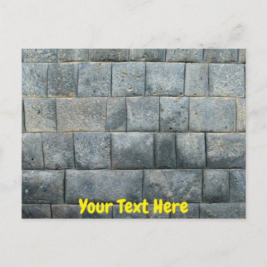 カスタマイズ可能なインカ壁 ポストカード (正面)