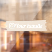 カスタマイズ可能なインスタグラムロゴ ボホ モダン ミニマル ウィンドウサイン (シート2)