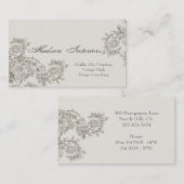 カスタマイズ可能なインスパイアヴィンテージ名刺 名刺 (正面/裏面)