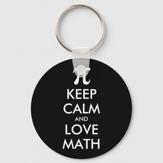 カスタマイズ可能なインタ保イネットミームCALM and LOVE MATH キーホルダー (正面)