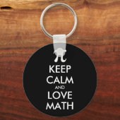 カスタマイズ可能なインタ保イネットミームCALM and LOVE MATH キーホルダー (正面)