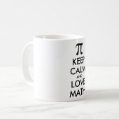 カスタマイズ可能なインタ保イネットミームCALM and LOVE MATH コーヒーマグカップ (正面左)