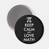 カスタマイズ可能なインタ保イネットミームCALM and LOVE MATH マグネット (正面/裏面)