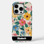 カスタマイズ可能なインパストフラワーガーデンカバー Case-Mate iPhoneケース (裏面)