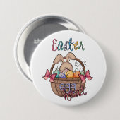 カスタマイズ可能なイースターエッグ狩りボタン 缶バッジ (正面&裏面)