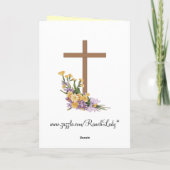 カスタマイズ可能なイースターカード シーズンカード (裏面)