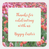 カスタマイズ可能なイースタースタンプ スクエアシール (正面)