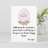 カスタマイズ可能なイースター祝カード:復活 案内状 (スタンド正面)