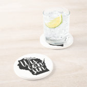 カスタマイズ可能なウィスコンシン州と都市 コースター (側面)