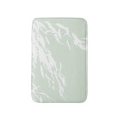 カスタマイズ可能なウィローシルエットシーグリーン バスマット (正面縦)