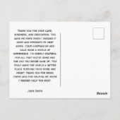 カスタマイズ可能なウィンターペンギン「最高の医者」 ポストカード (裏面)