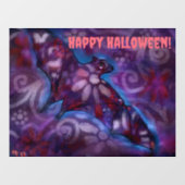 カスタマイズ可能なウィンドウ固定ハッピーハローウィンこうもり ウィンドウサイン (シート)