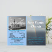 カスタマイズ可能なウィークリー教会の公報(内空白の) (スタンド正面)