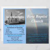 カスタマイズ可能なウィークリー教会の公報(内空白の) (正面/裏面)