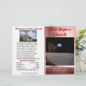 カスタマイズ可能なウィークリー教会の公報(内空白の) (スタンド正面)