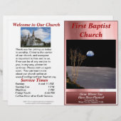 カスタマイズ可能なウィークリー教会の公報(内空白の) (正面/裏面)