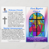 カスタマイズ可能なウィークリー教会の公報(内空白の) (正面)