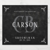 カスタマイズ可能なウイスキー酒ボトルラベル リキュールボトルラベル (シングルラベル)