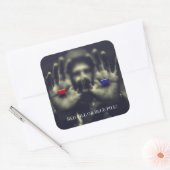 カスタマイズ可能なウェイクアップレッドピルまたはブルーチョイス2020 スクエアシール (封筒)