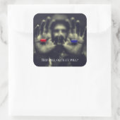 カスタマイズ可能なウェイクアップレッドピルまたはブルーチョイス2020 スクエアシール (バッグ)