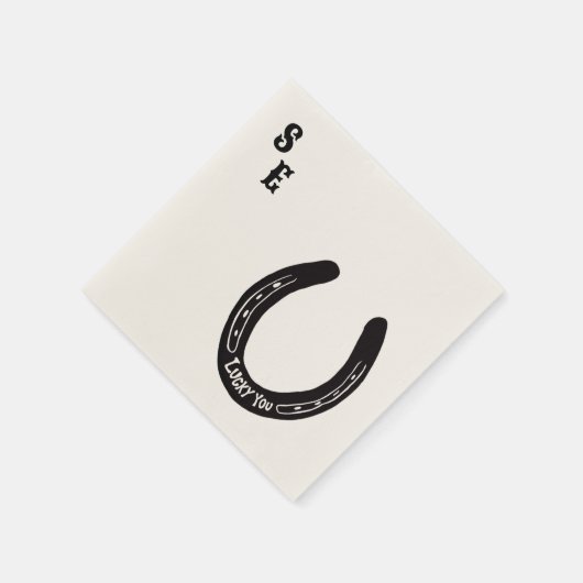 カスタマイズ可能なウェスタンをテーマにしたカクテルナキン スタンダードカクテルナプキン (角)