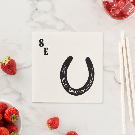 カスタマイズ可能なウェスタンをテーマにしたカクテルナキン スタンダードカクテルナプキン (インサイチュ)