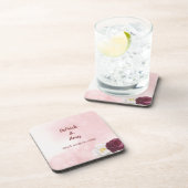 カスタマイズ可能なウェディングパーティコースター コースター (右側)