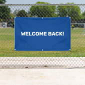 カスタマイズ可能なウェルカムバック屋外バナー 横断幕 (インサイチュ)