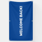 カスタマイズ可能なウェルカムバック屋外バナー 横断幕 (縦)