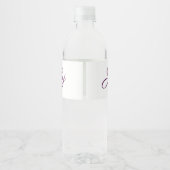 カスタマイズ可能なウォーターボトルラベル ペットボトルラベル (裏面)