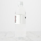 カスタマイズ可能なウォーターボトルラベル(4セット) ペットボトルラベル (裏面)